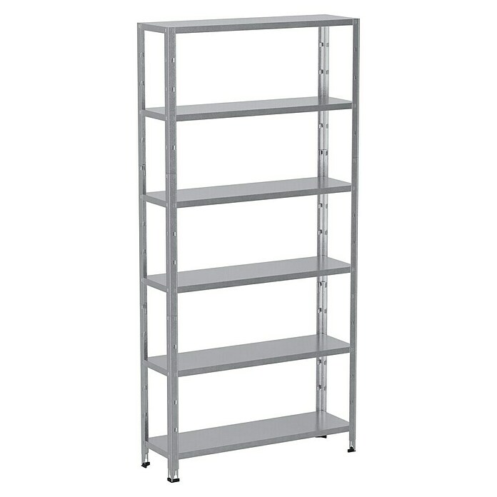 Regalux Aktenregal Office 100 (30 x 100 x 209 cm, Traglast: 60 kg/Boden, Weiß)