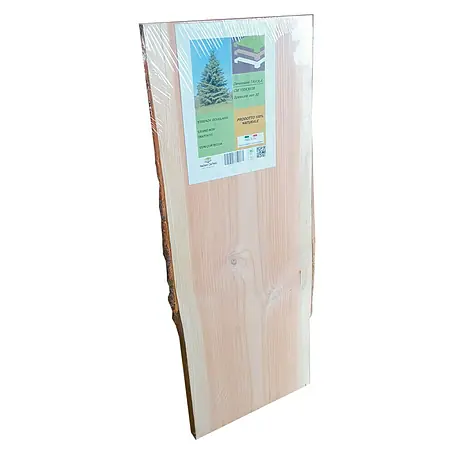 Tablero de madera maciza con corteza