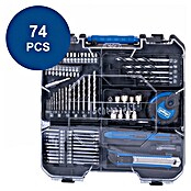 Scheppach IXES 20V Taladro atornillador de batería C-CDTB74/2-X (20 V, 2 baterías, 2 Ah, 50 Nm, 77 pzs.) | BAUHAUS