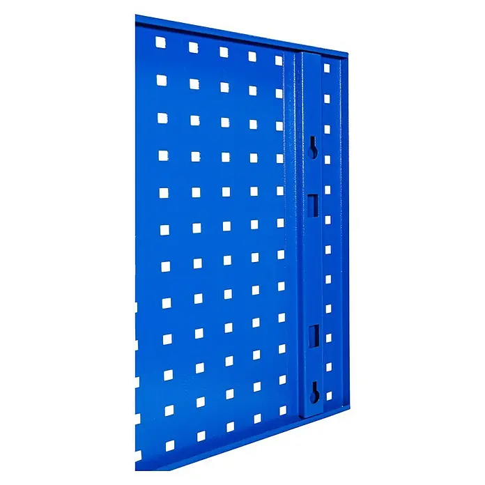 Güde Lochwand 1200P/1 - L x B x H: 119 x 1,5 x 46 cm - Blaue Lochwand mit quadratischen Löchern und Befestigungsschlitzen zur Werkzeugorganisation und Aufbewahrung in Werkstätten und Garagen.