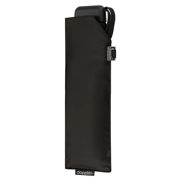 Doppler Taschenschirm Carbonsteel - Schwarz, Durchmesser Bespannung: 90 cm, Länge: 23 cm - Die schwarze Doppler-Schirmhülle ist eine stilvolle und praktische Aufbewahrung für Ihren Regenschirm. Sie schützt ihn vor Beschädigungen und Schmutz.