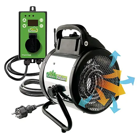 BioGreen  Gewächshaus-Heizung Palma inkl. digitalem Thermostat