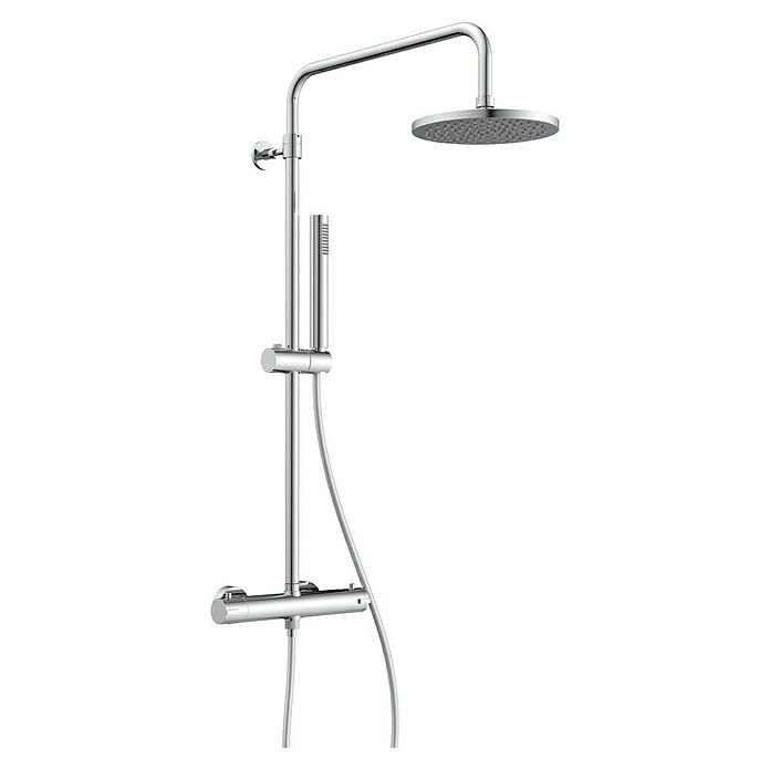 Mixomat Sustav tuš garniture  (Visina: 118 cm, Srebrna, Sjaj) | BAUHAUS