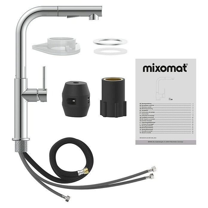 Mixomat Armatura za pomivalno korito Monza  (Višina: 36,5 cm, Krom, Sijaj) | Armature za pomivalno korito | Kuhinjske armature | Kuhinje | Izdelki | BAUHAUS
