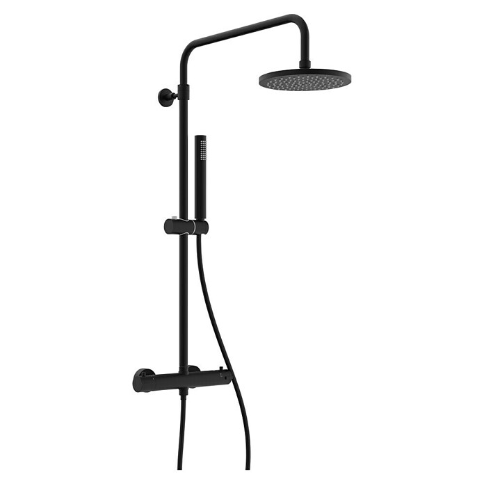 Mixomat Sustav tuš garniture Orlando  (Visina: 118 cm, Crna, Mat) | BAUHAUS