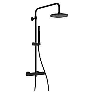 Mixomat Duschsystem Orlando (Höhe: 118 cm, Schwarz, Matt)
