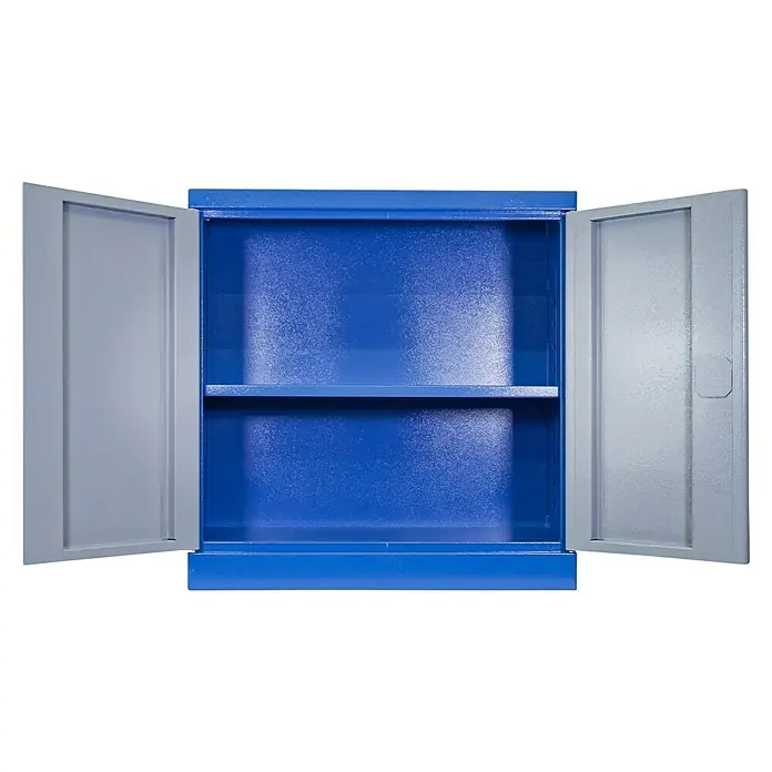Güde Werkzeugschrank Typ B1 - 38 x 78 x 80 cm - Offener blauer Metallschrank mit einer Ablage, ideal zur Aufbewahrung von Werkzeugen oder als stilvolles Büromöbel.
