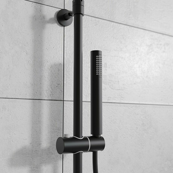 Mixomat Sistem za tuš Orlando  (Višina: 118 cm, Črna, Mat) | Tuš stebri | Tuš glave in tuš garniture | Kopalnica in sanitarije | Izdelki | BAUHAUS