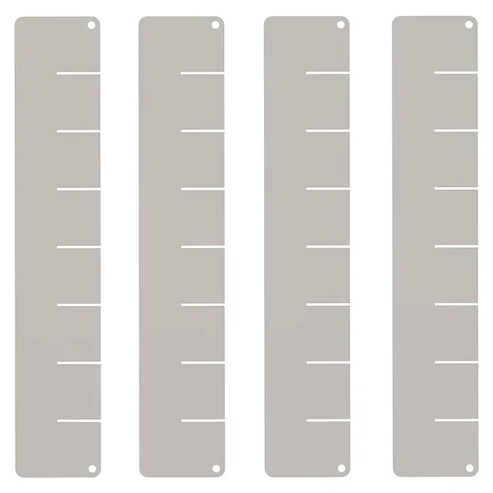 Güde Schubladeneinsatz GST 440/400 Eco Line -  - Abbildung eines Regalsystems mit mehreren vertikalen Paneelen und horizontalen Ablagen zur Wandmontage.