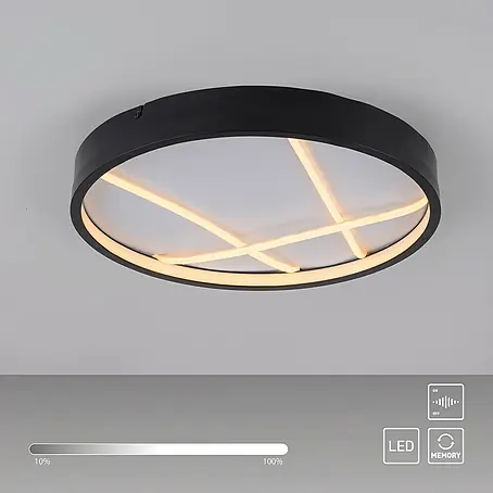 Just Light  LED-Deckenleuchte rund Mikado