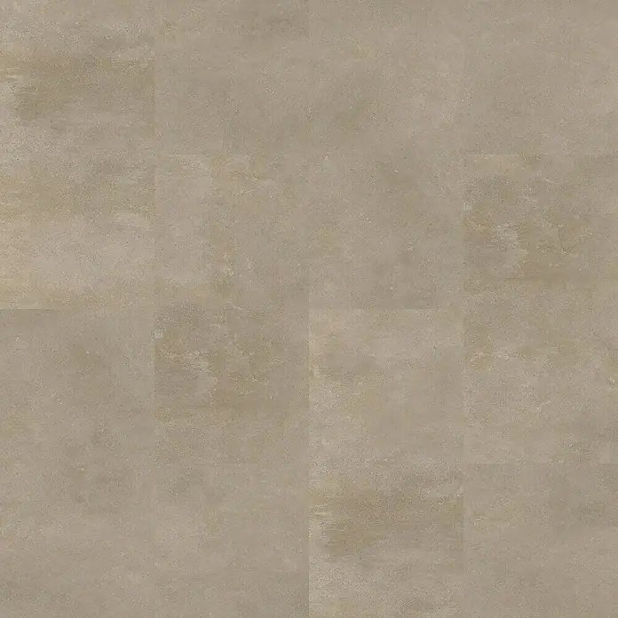Vinylboden Rigid - Tarent, Fliese, 305 x 610 x 4,3 mm - Eine Nahaufnahme eines beigen Keramikfliesenmusters mit subtilen Texturen für Boden- oder Wandbeläge.