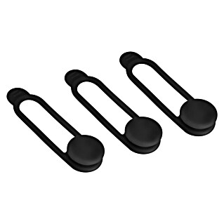 Q-Link Kabelclips (3 st., Zwart)