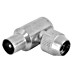 Q-Link Coax haakse connector, male 