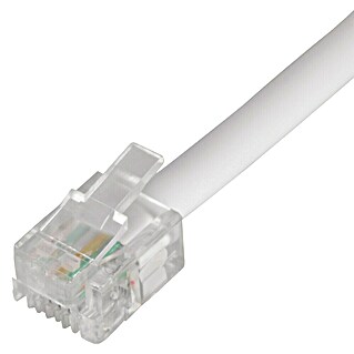 Q-Link Telefoonkabel (Wit, 10 m)