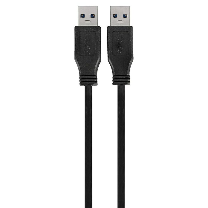 Q-Link USB-kabel male/male - USB 3.0 (USB A-stekker, Zwart, 2 m) | BAUHAUS