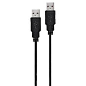 Q-Link USB-kabel male/male - USB 2.0 (USB A-stekker, Zwart, 2 m) | BAUHAUS