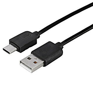Q-Link USB-oplaadkabel (Zwart, 1,5 m)