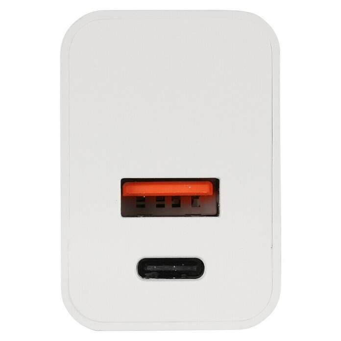 Q-Link Stopcontactinzet met USB 1x USB-A en 1x USB-C (Wit) | BAUHAUS