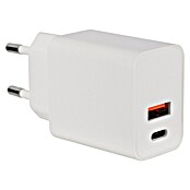 Q-Link Stopcontactinzet met USB 1x USB-A en 1x USB-C (Wit) | BAUHAUS