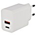 Q-Link Stopcontactinzet met USB 1x USB-A en 1x USB-C 
