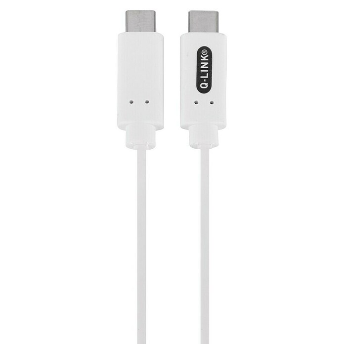 Q-Link USB-oplaadkabel USB-C naar USB-C (Wit, 1,5 m) | BAUHAUS