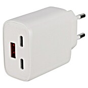 Q-Link Stopcontactinzet met USB 1x USB-A en 2x USB-C (Wit) | BAUHAUS