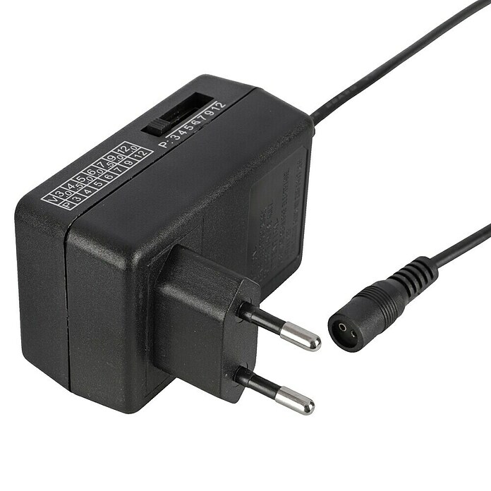 Q-Link Universele adapter AC/DC (Zwart, Kunststof, 1,5 m) | BAUHAUS