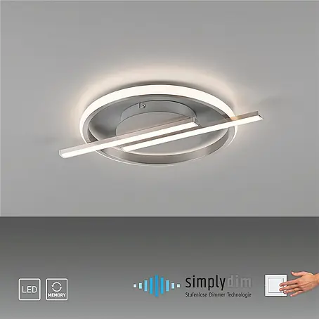 Just Light  LED-Deckenleuchte rund Korsa