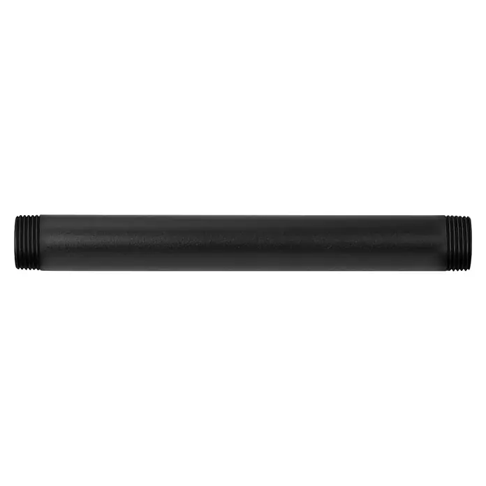 Walteco Rusticline Rohr Tube - Länge: 200 mm, Stahl, Schwarz - Schwarzes Rohr mit Gewindeenden für vielseitige Verbindungen in Sanitär- und Heizungsinstallationen. Robust und zuverlässig.