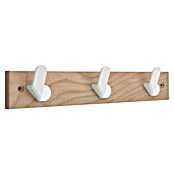 Inofix Perchero Nordik (L x An x Al: 360 x 68 x 51 mm, Número de ganchos: 3 ud., Fresno/Blanco) | BAUHAUS