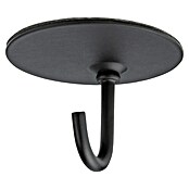 Inofix Colgador adhesivo 2176 (Acero inoxidable, Negro, 2 ud., Redonda) | BAUHAUS