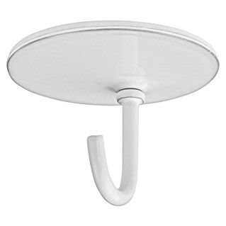 Inofix Colgador adhesivo 2176 (Acero inoxidable, Blanco, 2 ud., Redonda)