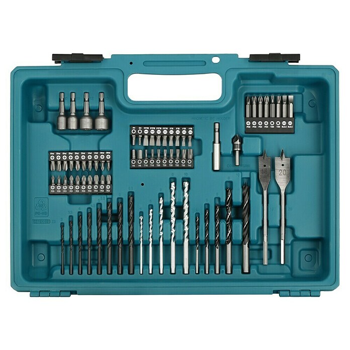 Makita LXT 18V Taladro atornillador percutor de batería DHP490RFX3 (18 V, 2 baterías) | BAUHAUS