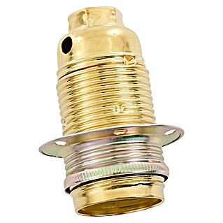 Lampenfassung (E14, Metall, Vermessingt)