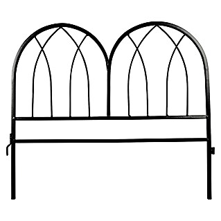 Windhager Steckzaun-Element Classic (Schwarz, Metall, L x H: 46 x 41 cm)