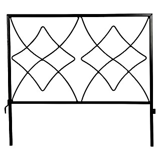 Windhager Steckzaun Diamonds (Schwarz, B x H: 45 x 28 cm, Metall)