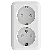 Vtičnica dvojna Austin  (Bela, Plastika, Nadometna montaža) | Nadometne vtičnice | Vtičnice | Stikala in vtičnice | Elektroinštalacija | Elektro in svetila | Izdelki | BAUHAUS