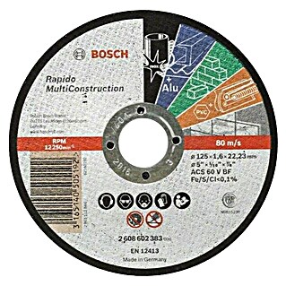 Bosch Professional Karbidna rezna ploča Multi Construction (1 Kom., Provrt: 22,23 mm, Promjer: 125 mm)