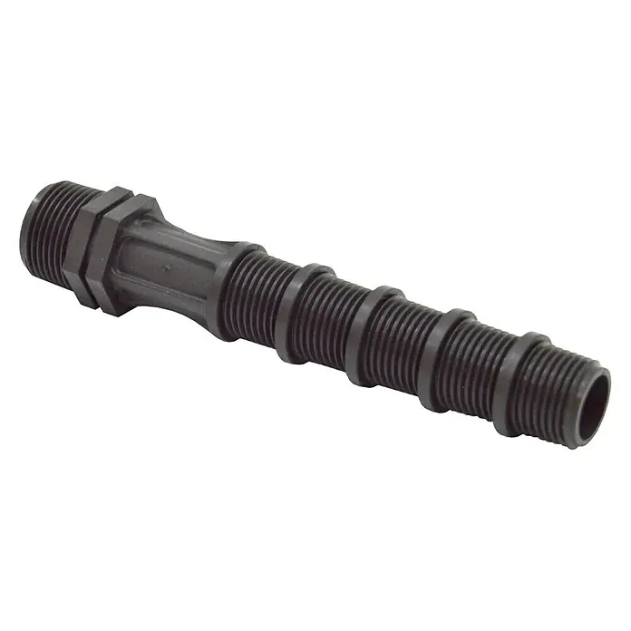 Bobina recortable - Dimensión conexión: ¾″/½″, Apto para: Sistemas rociadores - Conector de tubo flexible negro, ideal para sistemas de fontanería y riego. Construcción robusta para una conexión segura y duradera.