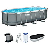 Bestway Opzetzwembad Steel Pro Max Set (l x b x h: 549 x 274 x 122 cm, Grijs, 13.430 l) | BAUHAUS
