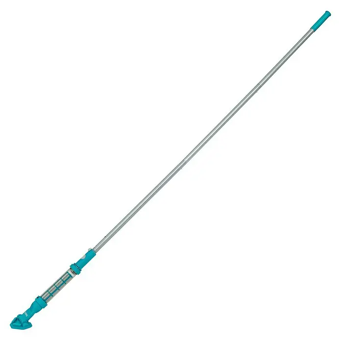 Bestway Poolsauger AquaSurge - Akkubetrieben, Passend für: Für Pools bis Ø 610 cm - Ein blauer Pool-Sauger mit Teleskopstange, ideal für die Reinigung von Schwimmbecken. Das Gerät sorgt für sauberes Wasser durch effizientes Entfernen von Schmutz.
