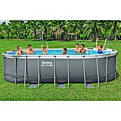 Bestway Opzetzwembad Steel Pro Max Set (l x b x h: 549 x 274 x 122 cm, Grijs, 13.430 l) | BAUHAUS