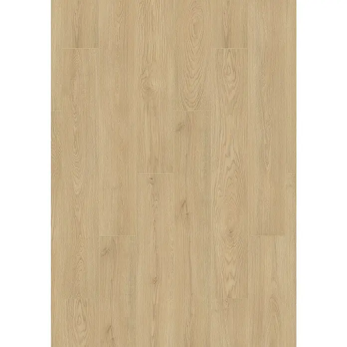 LOGOCLIC Family Laminat - Eiche Diosa, Landhausdiele, 1.288 x 195 x 7 mm - Helles Laminat in Holzoptik. Das Bodenlaminat hat eine natürliche Holzmaserung und eine angenehme, warme Farbe. Ideal für Wohnbereiche.