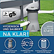 Bestway Opzetzwembad Steel Pro Max Set (Ø x h: 427 x 107 cm, Grijs, 13.030 l) | BAUHAUS