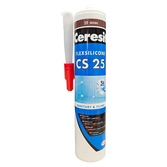 Ceresit Sanitarni silikon CS 25  (Rjava, 280 ml) | 5613 - Silikone | FADH - Dicht- und Klebstoffe | FAD - Baustoffe | FA - Baustoffe | F - Baustoffe | BAUHAUS
