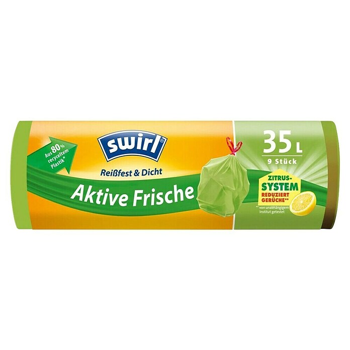 Swirl Vreće za smeće Active freshness  (35 l, 9 Kom., Zelena) | BAUHAUS