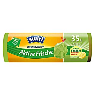 Swirl Vreča za smeti Active freshness (35 l, 9 kos, Zelena)