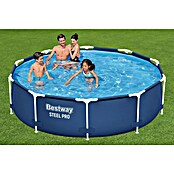 Bestway Opzetzwembad Steel Pro set (Ø x h: 305 x 76 cm, Blauw, 4.678 l) | BAUHAUS