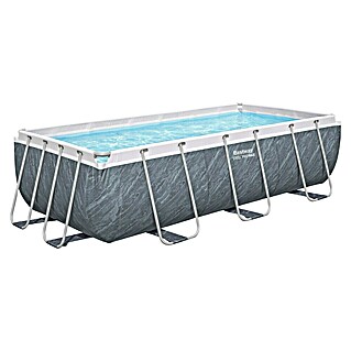 Bestway Opzetzwembad Steel Pro Max (l x b x h: 404 x 201 x 100 cm, Grijs)