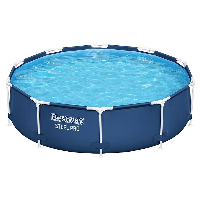 Bestway Opzetzwembad Steel Pro set (Ø x h: 305 x 76 cm, Blauw, 4.678 l) | BAUHAUS